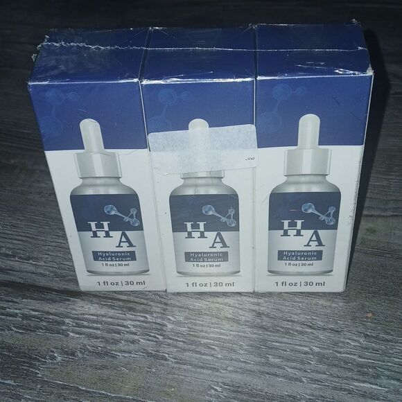 3 Pack Hyaluronic Acid Serum Moisturizing for Face Anti-Wrinkle Anti-Aging NEW - Picture 4 of 7